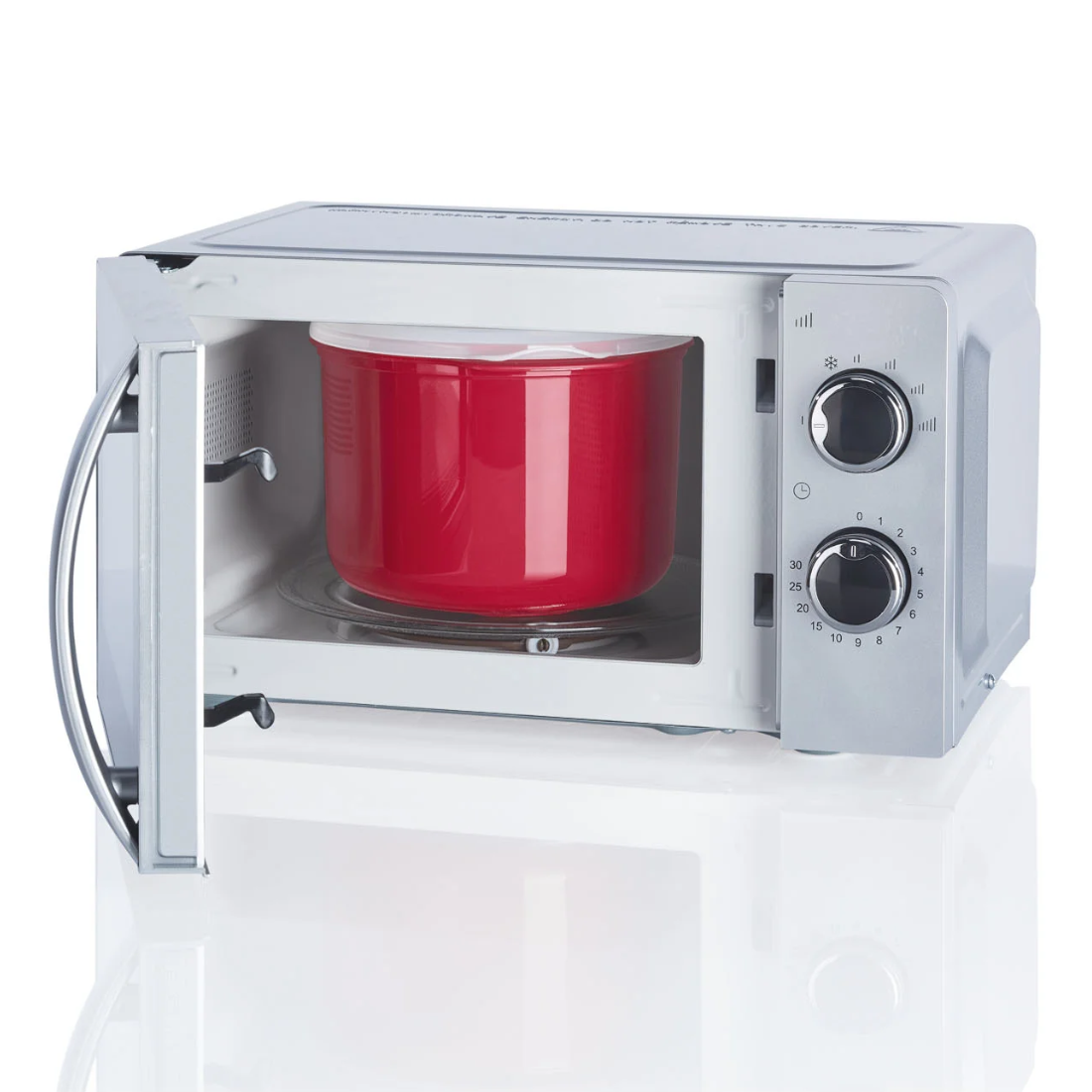 Mikrowellen Reiskocher Rot 2,8l Mikrowellenkocher Reiscooker Küchenhelfer