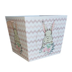 Geschenkbox Osterkorb Osterkörbchen 18cm Hase Dunkelrosa Osternest Osterdeko