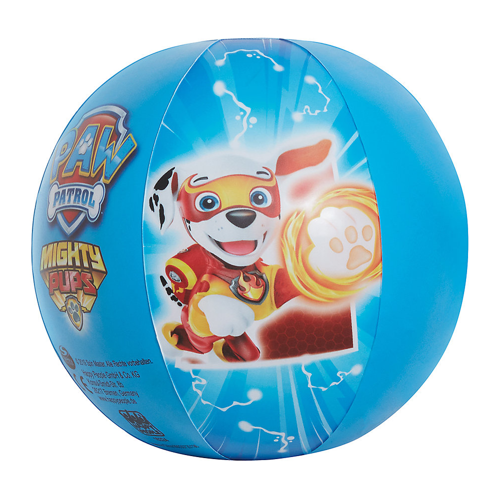 Paw Patrol aufblasbarer Wasserball Strandball 29cm - Blau Superhelden