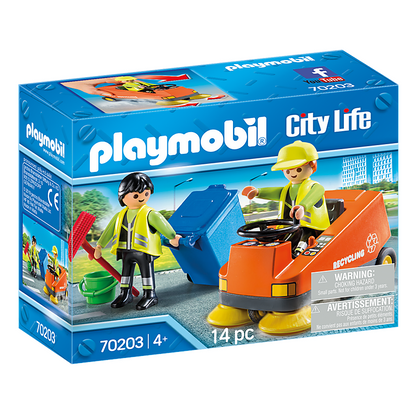 Playmobil 70203 - City Life - Kehrmaschine Stadtreinigung Müllabfuhr Müllwagen