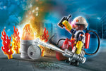 Playmobil 70291 - City Action - Feuerwehr Mülltonnenbrand Geschenkset