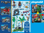 Playmobil 70414 - Pirates - Piraten Schatzversteck Brunnen Krokodil Insel