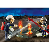 Playmobil 70907 - City Action - Feuerwehrübung Unfall Fahrzeugbrand Autowrack