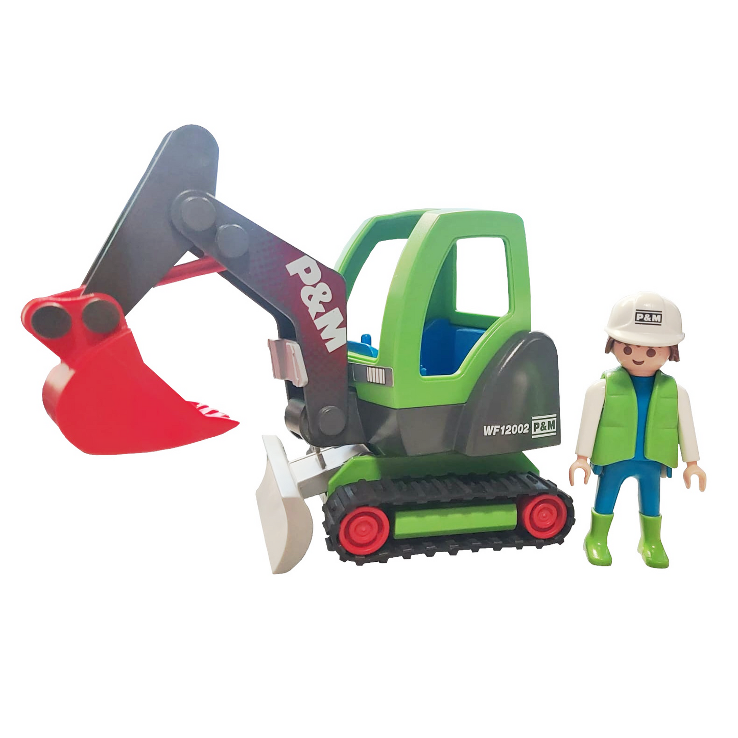 Playmobil 3279 - Minibagger mit Bauarbeiter P&M Baustelle Zubehör