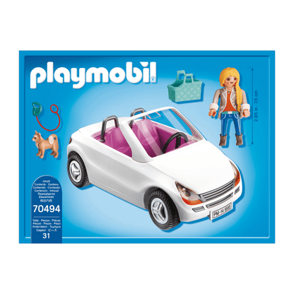 Playmobil 70494 City Life - It-Girl mit Hund und Cabrio