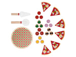 27-teilig Pizza-Set Holz Kinderküche Spielküche Spielzeug Pizzaofen Zubehör