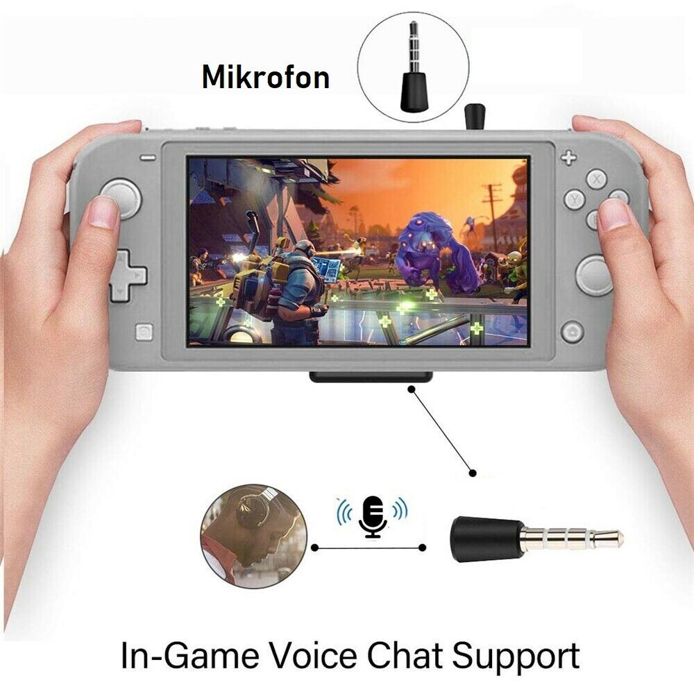 Bluetooth Audio Adapter für Nintendo Switch Kopfhörer + Mikrofon verbinden 🎧