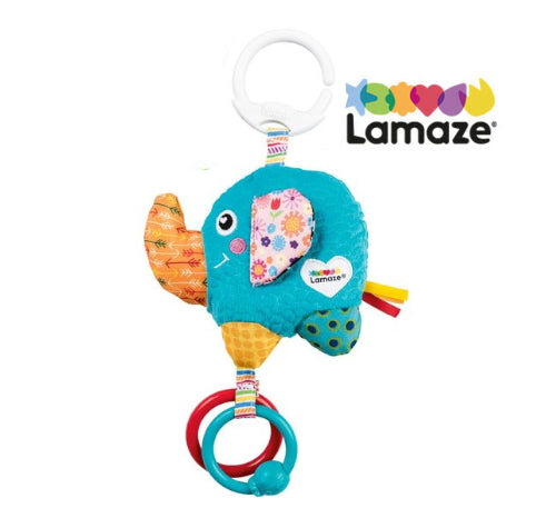 Babyspielzeug Kuscheltier Stofftier Elefant Activity Tierchen ab Geburt Lamaze®