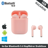 In-Ear Bluetooth 5.0 Kopfhörer Drahtlose Pink | i16 TWS Softtouch Edition 🎧