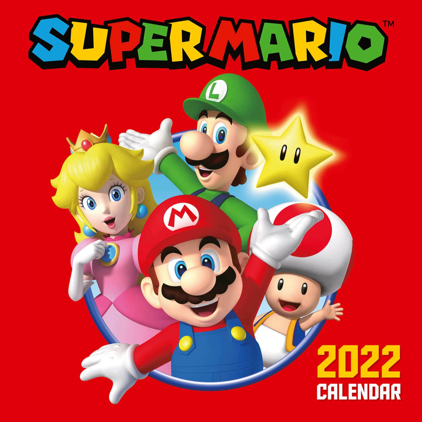 Super Mario Kalender 2022 Wandkalender Calendar 30x30cm Nintendo